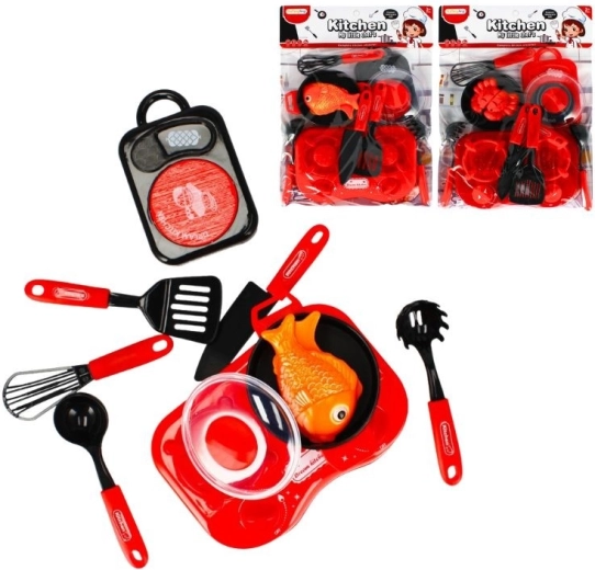 Kinderkeukentje – fornuis met twee kookplaten en accessoires (2 varianten)
