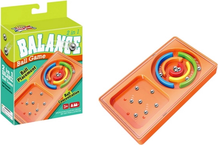 Behendigheidsspel met knikkertjes