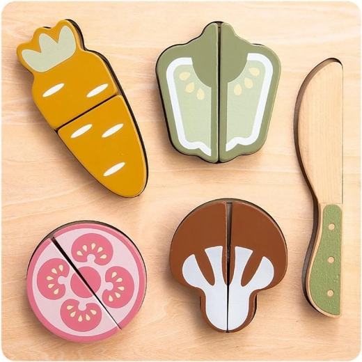 Houten groentesnijset Baby Mix