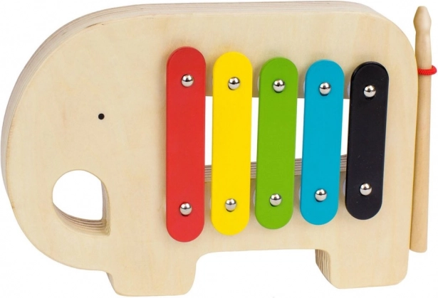 Petit Collage houten xylofoon olifant