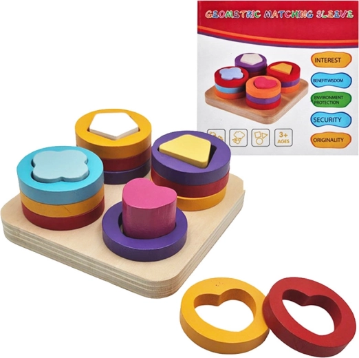 Houten inlegpuzzel voor kinderen 3+