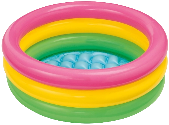 Opblaasbaar kinderzwembad met zachte bodem 61x22 cm