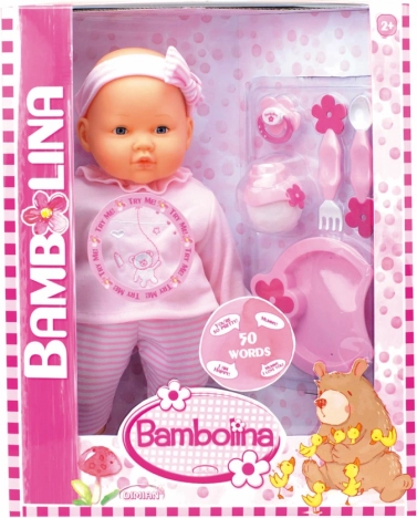 Babypop Bambolina pratende roze