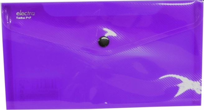 DL-documentenmap met drukknoop paars