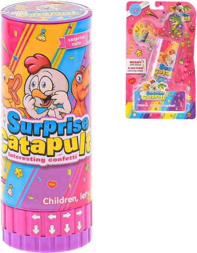 Confettikanon met diertje in koker 13 cm - 1 stuk