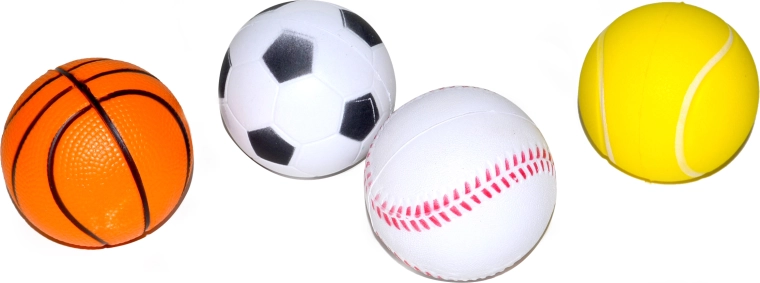 Mini bal 6,5 cm van zachte rubberen schuim