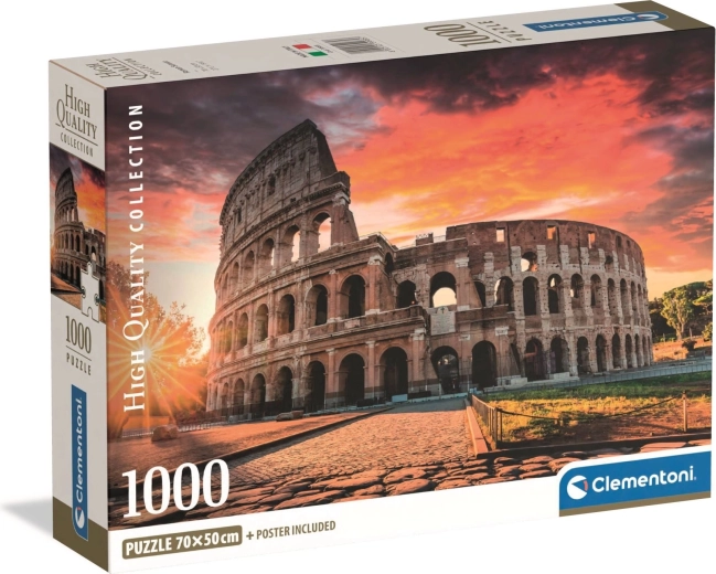 Clementoni puzzel Rome – Colosseum bij zonsondergang 1000 stukjes