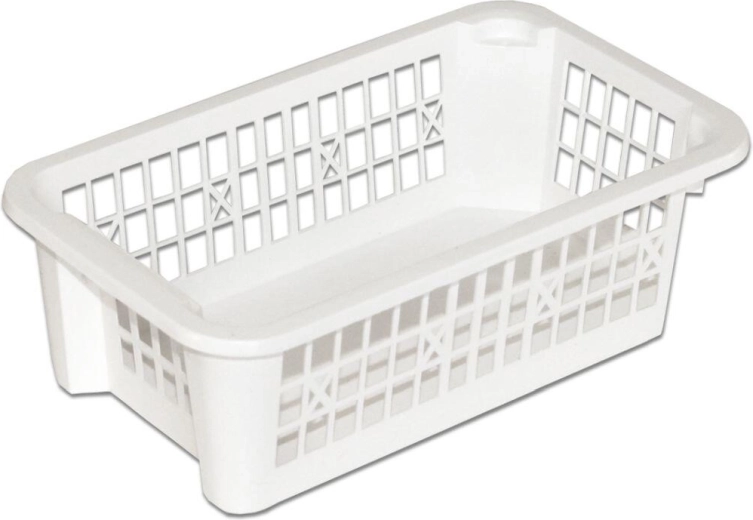 Kunststof stapelbare mand 20 × 12 × 6 cm, mix kleuren