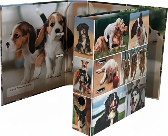 Design hefboomordner A4 7,5 cm karton – honden