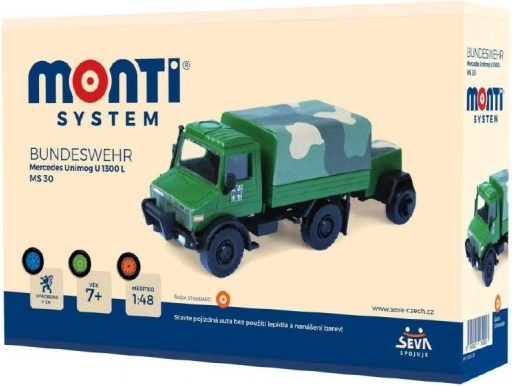 Bouwpakket MONTI SYSTEM Bundeswehr Mercedes Unimog 1:48