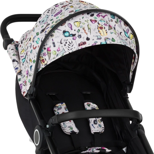 Petite&Mars zonnekap voor kinderwagen Street+/Street2 Limited 100 Tattoo