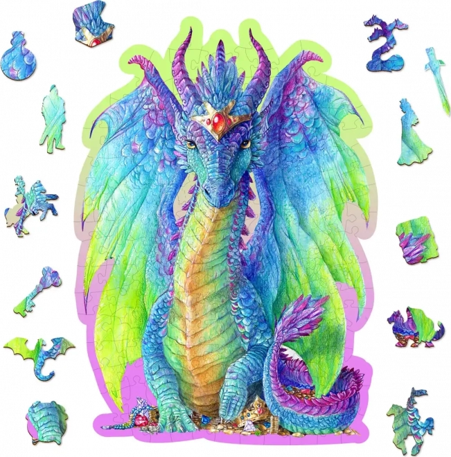 Houten puzzel Majestueuze draak 150 stukjes