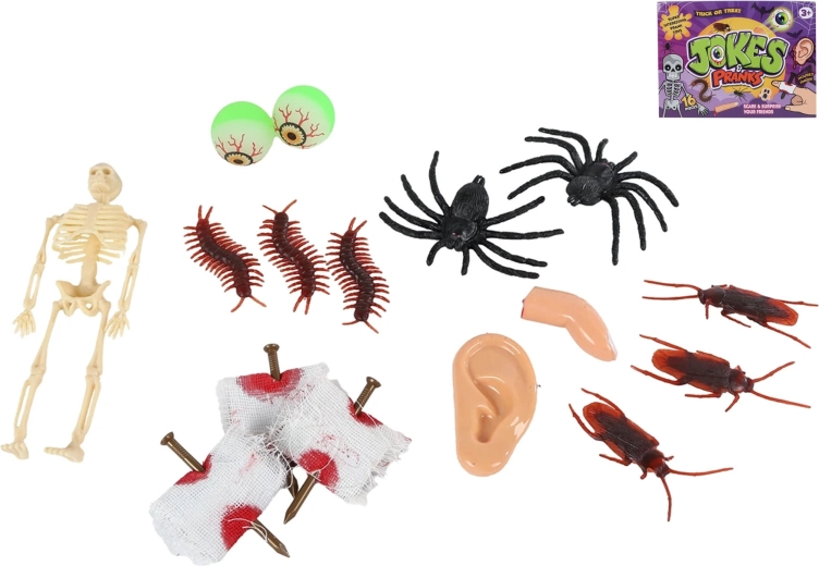 Set van 16 grappige rekwisieten voor feestjes en kinderparty’s