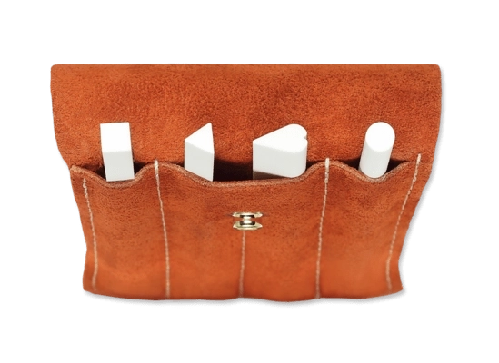 Set keramische vijlen SPYDERCO in suède etui