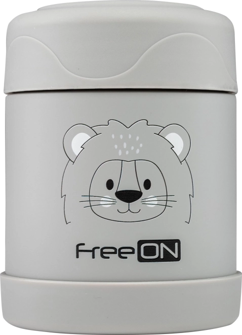 FreeON Thermo Etensdoos RVS 350 ml grijs