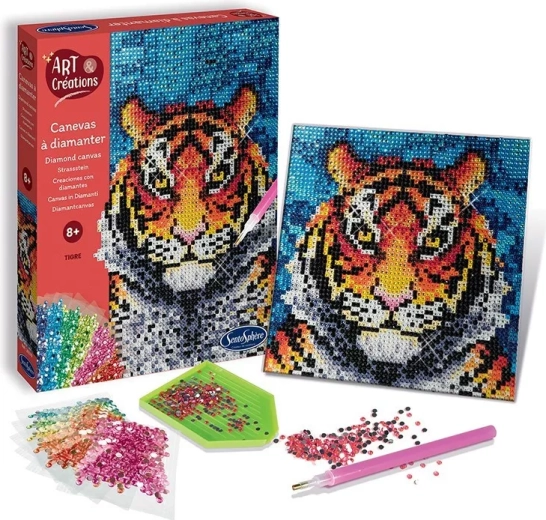 Sentosphere diamantcanvas tijger