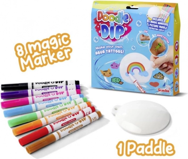 Creatieve water-tattoos Doodle o Dip