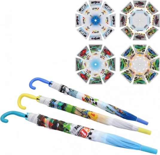Kinderparaplu met autobedrukking