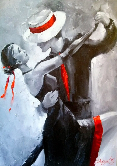 Geniet van de puzzel Ons tango 1000 stukjes