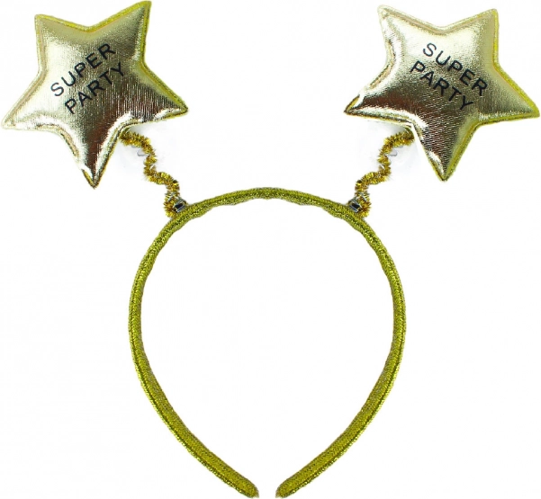 Carnavalsdiadeem Super Party in goudkleur