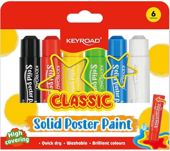 Vaste plakkaatverf KEYROAD Classic - 6 stuks