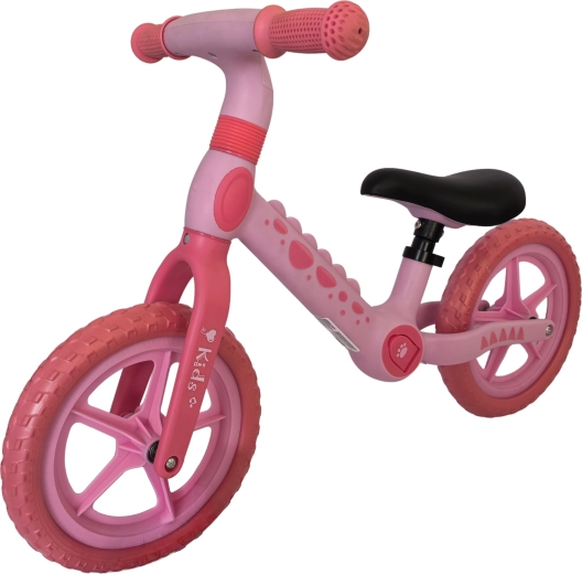Roze kinderloopfiets giraf met 12" EVA-wielen