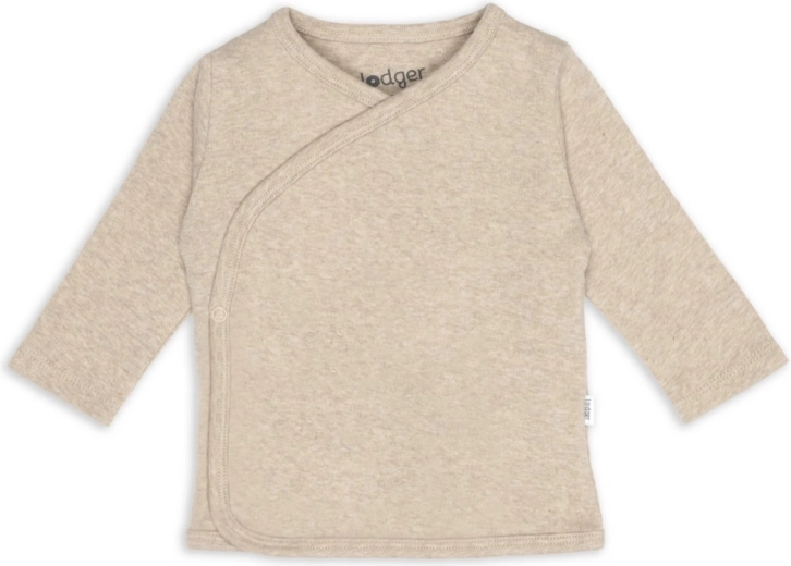 Lodger wikkelvest melange beige maat 56