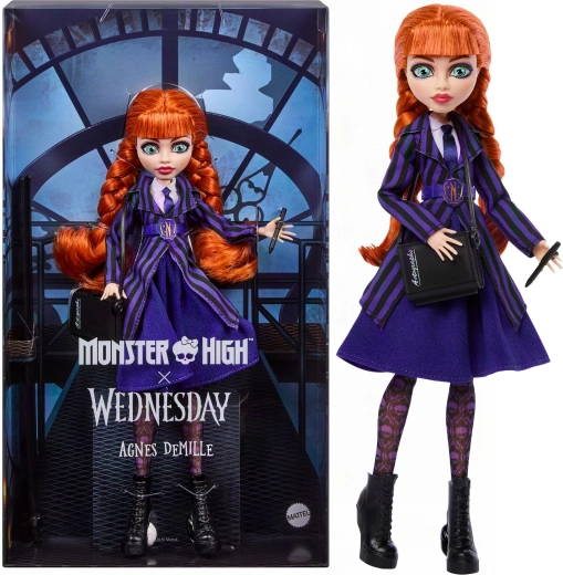 Monster High x Wednesday verzamelpop agnes demille - 1 stuk