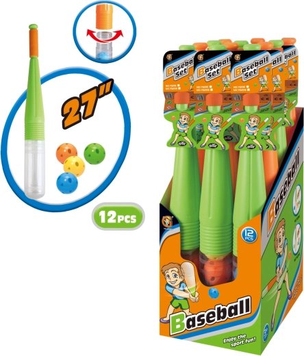 Honkbalset voor kinderen met ballen 69 cm