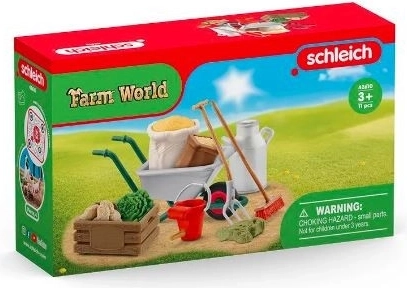 Schleich Farm World verzorgingsaccessoires voor de stal