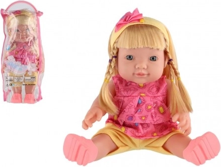 Pop met geluid 30 cm in plastic tasje