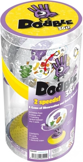 Asmodee Dobble 360 – observatiespel met een draaiende toren