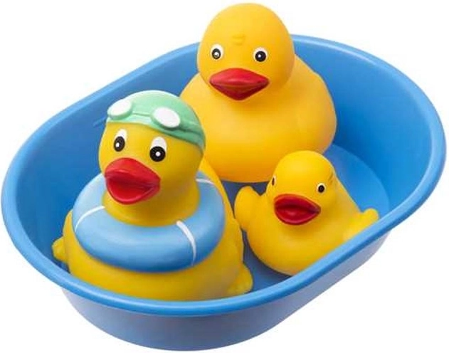 Badeendjes met badkuipje (3 stuks)