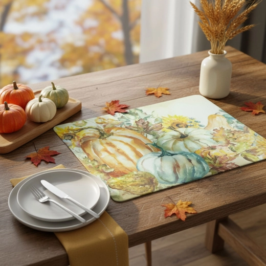 Placemat met pompoenmotief 40 × 30 cm
