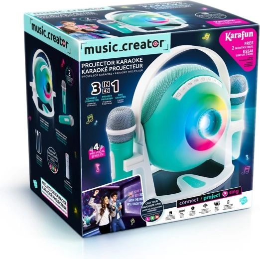 Creator karaoke met projector