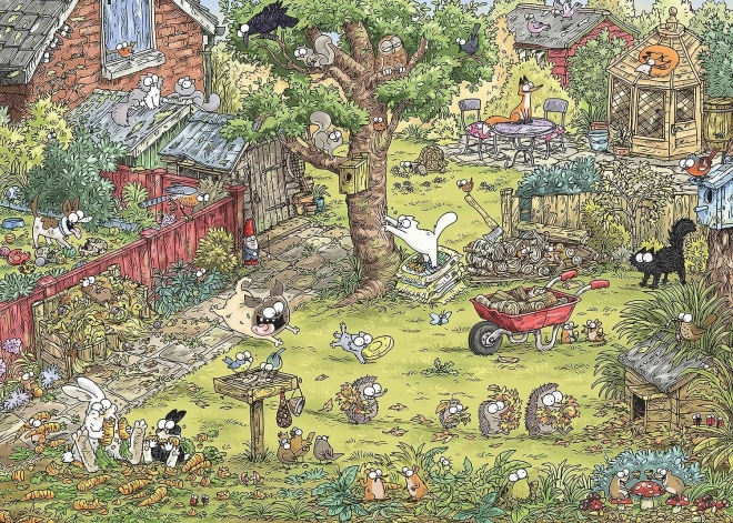 HEYE Puzzel Simon’s Cat: Avonturen in de tuin 1000 stukjes