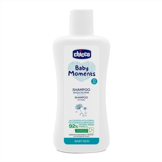 Chicco babyshampoo Baby Moments 92% natuurlijke ingrediënten 200 ml