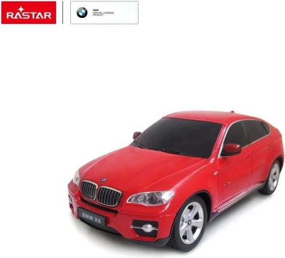 Rastar BMW X6 RC-auto met afstandsbediening 1:24 rood