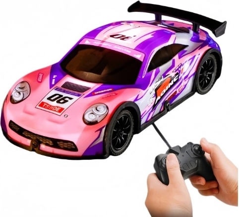 Roze auto met afstandsbediening