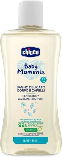 Chicco Baby Moments douchegel 2-in-1 voor haar en lichaam 200 ml