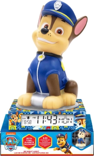 Nachtlampje met wekker en kalender PAW PATROL – 3D-figuur