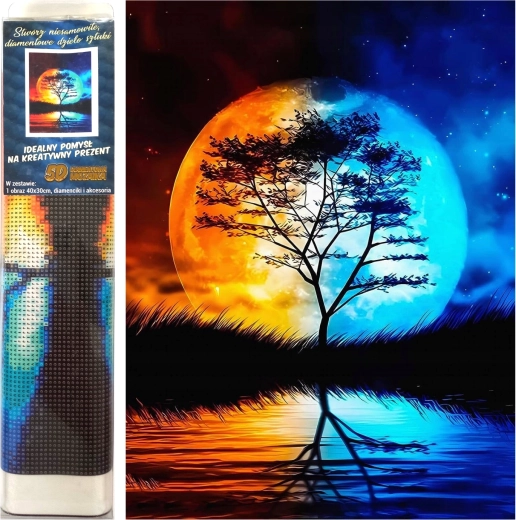 Diamant schilderen Nachtelijke Verbinding 30 × 40 cm