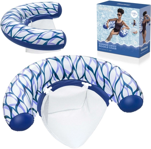 Bestway Summer Sway opblaasbare drijvende stoel met mesh zitting - 1 stuk