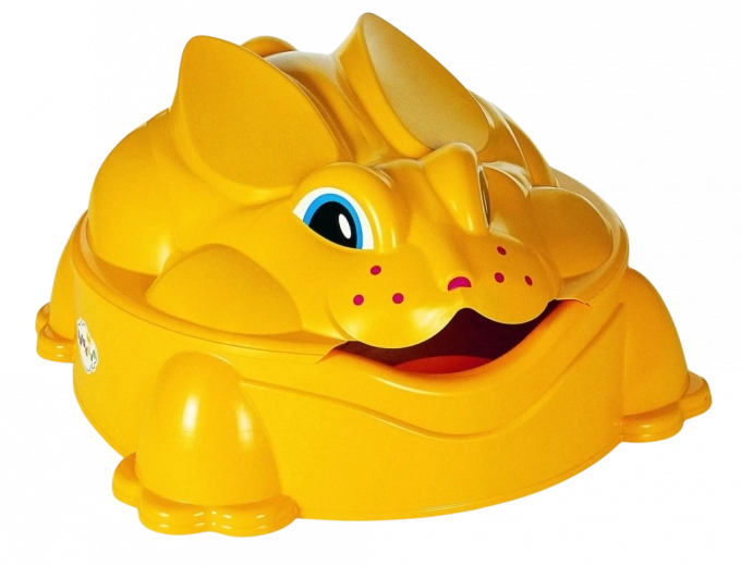 Zandbak Konijn geel met deksel