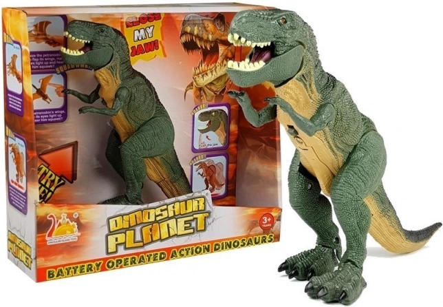 Interactieve batterij-dinosaurus Tyrannosaurus Rex lopend