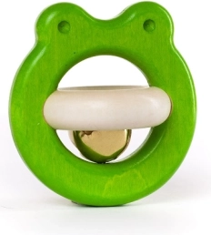 Houten rammelaar kikker BAJO