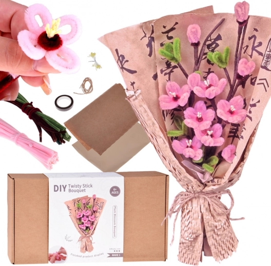 Creatieve DIY-set – stoffen boeket SAKURA (Japanse kers)