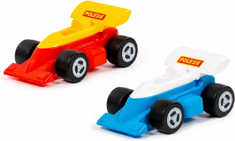 Kinder plastic raceauto met grote wielen - 1 stuk