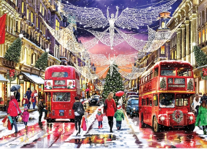 Puzzel Kerst Regent Street XL 500 stukjes GIBSONS