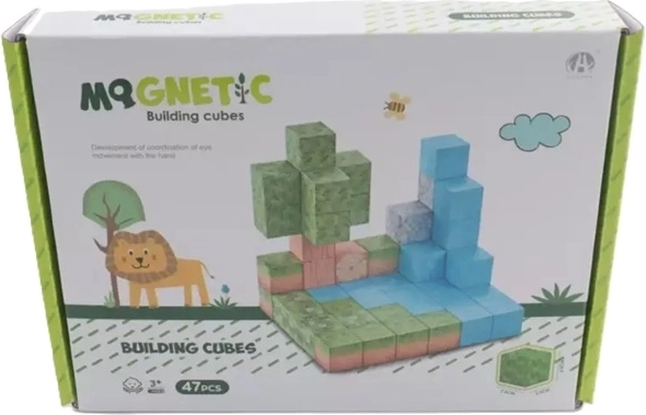 Madej magnetische 3D-blokken, 47 onderdelen